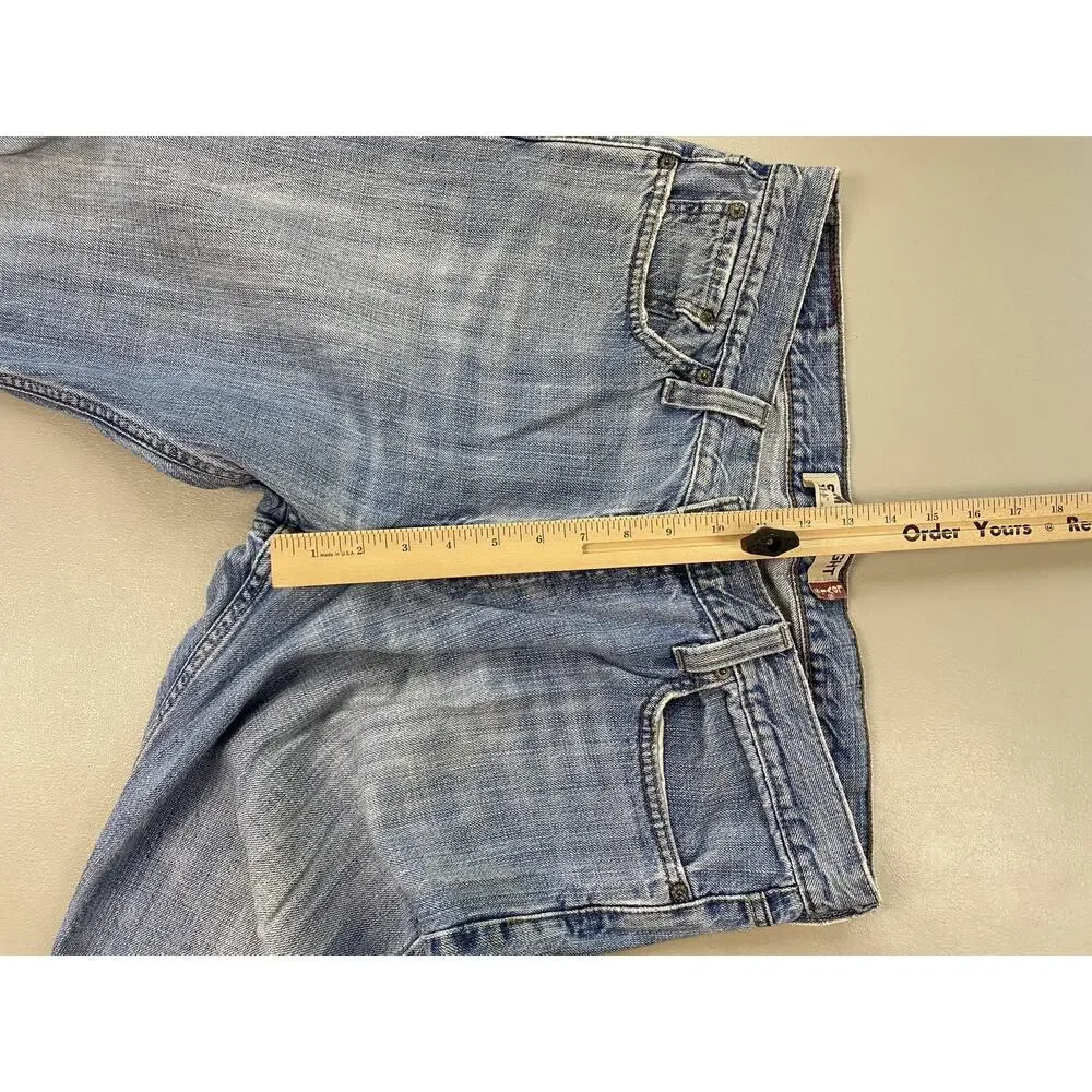 Levis 514 Jeans Mens 36x30 Light Wash Blue‎ Slim Straight Leg Denim Casual Y2K